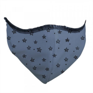 Mascarilla higiénica UNE-0065 lavable 85 veces Fuli&C Estrellas azul – Talla S
