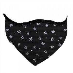 Mascarilla higiénica UNE-0065 lavable 85 veces Fuli&C Estrellas negro – Talla S