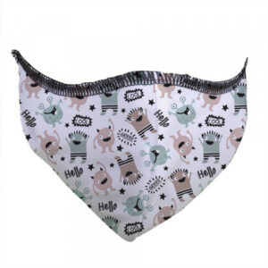 Mascarilla higiénica UNE-0065 lavable 85 veces Fuli&C Monsters mint/pale – Talla S