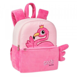 MOCHILA PELUCHE GUARDERIA SAFTA FLAMINGO