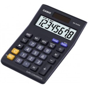 Calculadora sobremesa Casio MS-8VERII , 31.7 x 103 x 145 mm, color azul marino