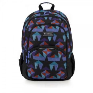 Mochila GABOL Geo (Negro – 44 x 32 x 18 cm – 21 L – 3 Compartimientos – Poliéster)
