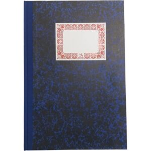 Cuaderno cartoné, rayado horizontal, folio natural
