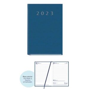 AGENDA AÑO 2023 A5 DP AZUL PRAXIS 14,5X21CM MYRGA