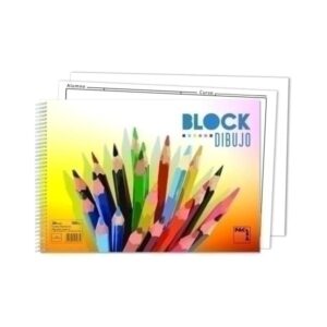 Bloc de dibujo liso sin recuadro 20hj 130gr 230x330mm