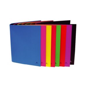 Carpeta Mariola cartón forrado 2 anillas de 40mm formato folio 8 colores suttidos fluor 382FP