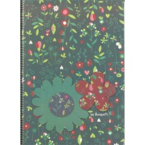 Cuaderno Busquets Floral A4 80H Rayado