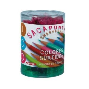 SACAPUNTAS PLASTICO COLORES SURTIDOS