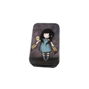 Caja Regalo en Latón modelo Niña con Zorros