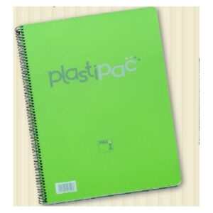 Cuaderno Plastipac Polipropileno Folio 80h Cuadricula 4×4