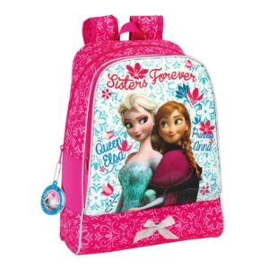 Mochila Frozen Elsa y Anna 42x33x14 cm.