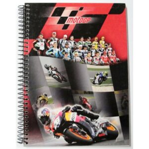 Cuaderno MotoGp 4º Cuadricula 4×4 Tapas Extraduras 80 hojas.