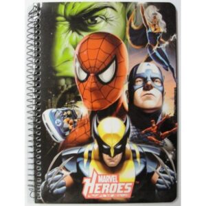 Cuaderno Marvel Heroes 4º Tapa Blanda cuadricula 4×4