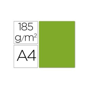 Cartulina Canson A4 Verde Manzana 185 g.