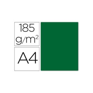 Cartulina Canson A4 Verde Abeto 185 g.