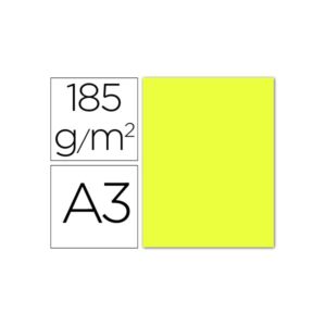 Cartulina Canson A3 Amarillo Canario185 g.