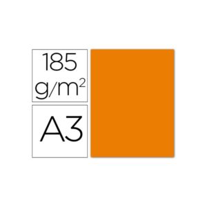 Cartulina Canson A3 Naranja 185 g.
