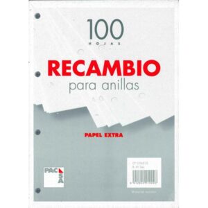 RECAMBIO 4 Taladros 4ª Liso 100h. 70gr. Pacsa