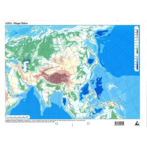 Mapa Mudo Físico de Asia