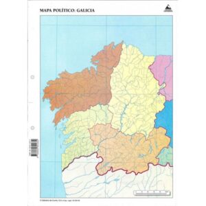 Mapa Mudo Político de Galicia
