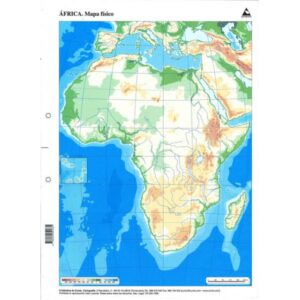 Mapa Mudo Físico de África
