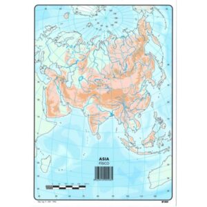 Mapa Mudo Físico de Asia