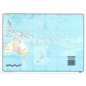 Mapa Mudo Político de Oceanía