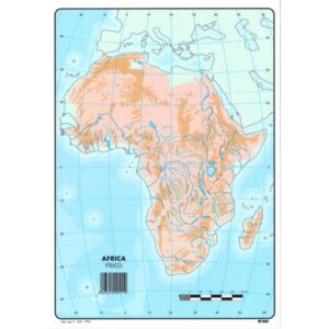 Mapa Mudo Físico de África