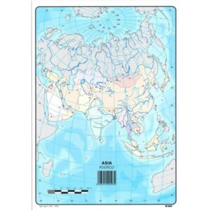 Mapa Mudo Político de Asia
