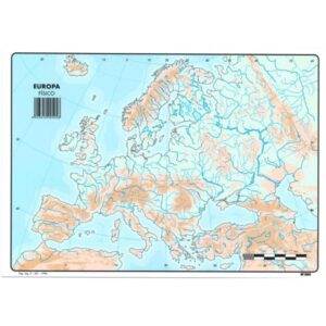 Mapa Mudo Físico de Europa