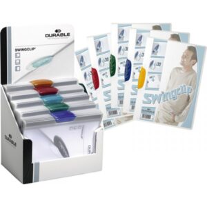 Carpeta Swingclip Dossier Pinza Lateral Y Giratoria Azul Din A4 Capacidad 30 H