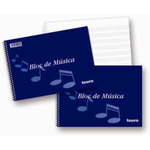 Bloc de Musica 4º Tauro Apaisado con Pentagrama