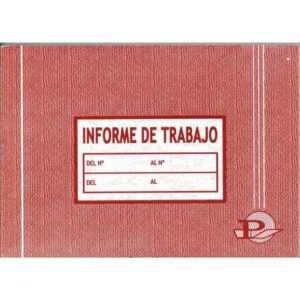 TALONARIOS DE INFORME DE TRABAJO 8º VIPESA MOD. 58 D