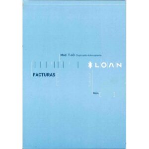 TALONARIOS DE FACTURAS 4º LOAN MOD. T-63