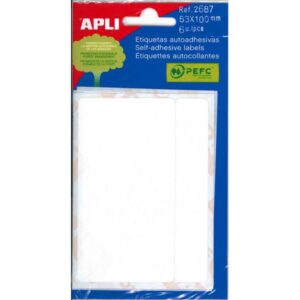 ETIQUETA APLI 2687 EN SOBRE DE 53X100 mm