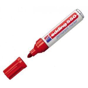 Edding 500 Marcador Permanente Punta Redonda Trazo 3-4 mm Rojo