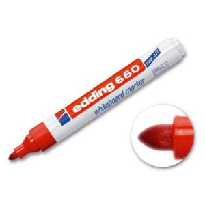 Rotulador Edding 660 Pizarra Blanca Rojo