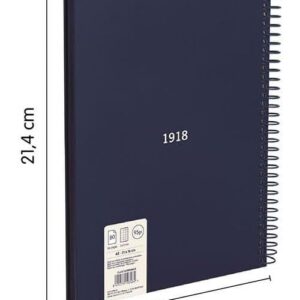 Cuaderno MILAN A5 TD cuadricula 120 h 430 Azul