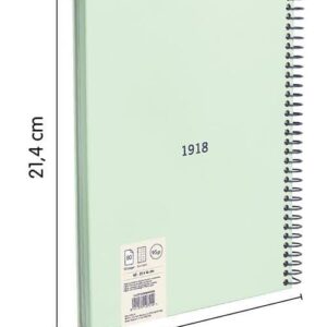 Cuaderno MILAN A5 TD cuadricula 120 h 430 Verde