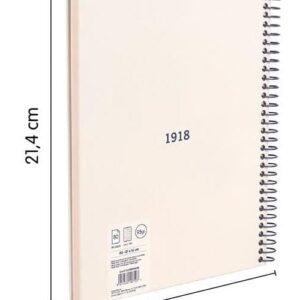 Cuaderno MILAN A5 TD cuadricula 120 h 430 Beige