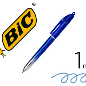 BOLIGRAFO BIC 4 COLORES SMOOTH GRADIENT AZUL