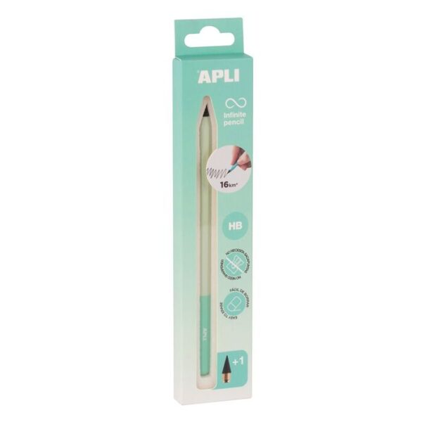 Lapiz Infinito Apli + Mina Recambio Pack Nordik Menta - Imagen 2