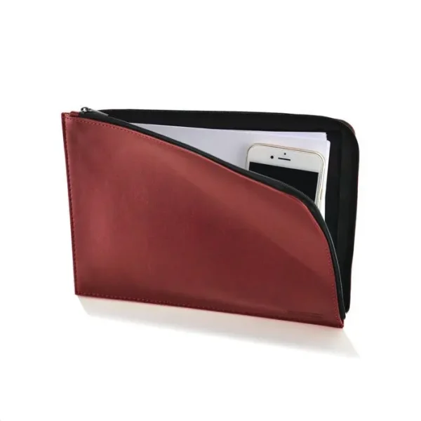 Office Box Dynamic Classic - Carpeta con cremallera para documentos - A5 - para documentos - para 250 x 180 mm - rojo