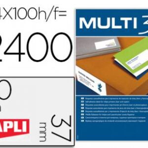 Etiquetas Multi3 04704 70x37mm C/100