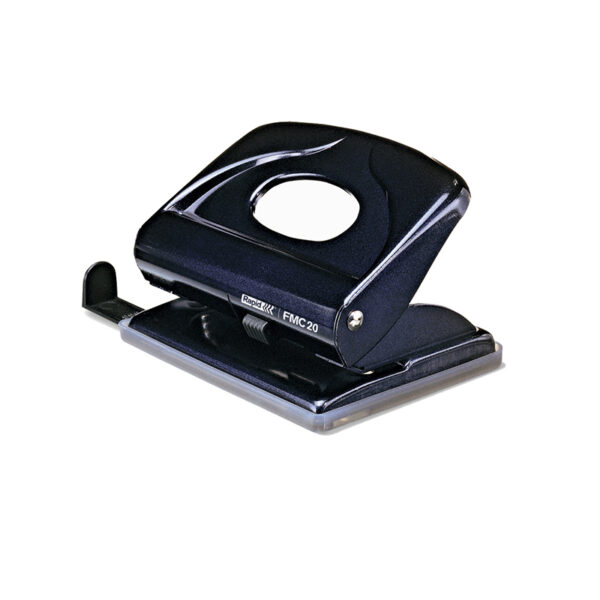 Taladro Rapid Fmc20 De Metal Color Negro Capacidad 20 Hojas