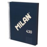 MILAN Cuaderno A4 TD cuadricula 120 h 430 Azul