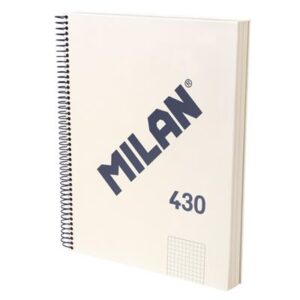 MILAN Cuaderno A4 TD cuadricula 120 h 430 Beige