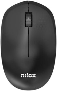 Ratón Wireless, 1000 DPI, 3 botones, Negro Nilox