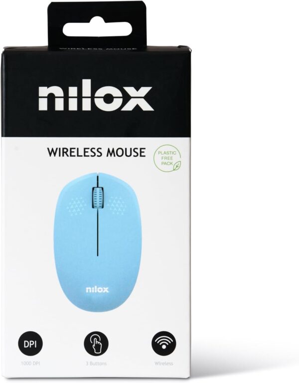 Ratón Wireless, 1000 DPI, 3 botones, Azul Nilox - Imagen 5