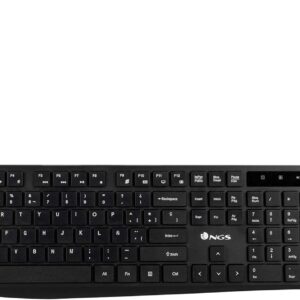 Kit de Teclado Multimedia y Ratón 1200dpi Inalámbricos 2.4GHz (QWERTY Español) NGS ALLUREKIT